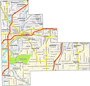 Will County Illinois GIS map showing county boundaries and location