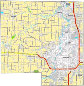 Winnebago County Illinois GIS map showing county boundaries and location